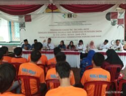 Bersama Dinas Kesehatan Lapas Kelas II B Kotaagung Mengadakan Skrining Gejala Intervensi Rontgen Dada