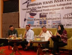 125 Jurnalis Sidoarjo Ikuti Bintek, Bupati Gus Muhdlor Sampaikan Sinergi Pentahelix, Meminta Pers Kawal Pembangunan Sidoarjo
