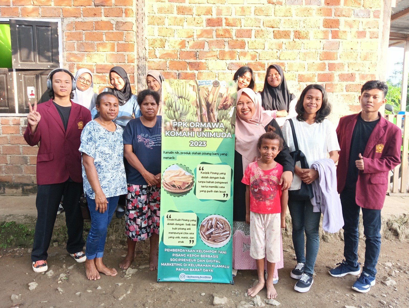 Lewat PPK Ormawa, Unimuda Sorong Jadikan Desa Klamalu Sebagai Sentra Produk Olahan Pisang