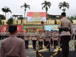 Kapolres Tanggamus Pimpin Sertijab Dua Kabag Satu Kasat dan Kapolsek
