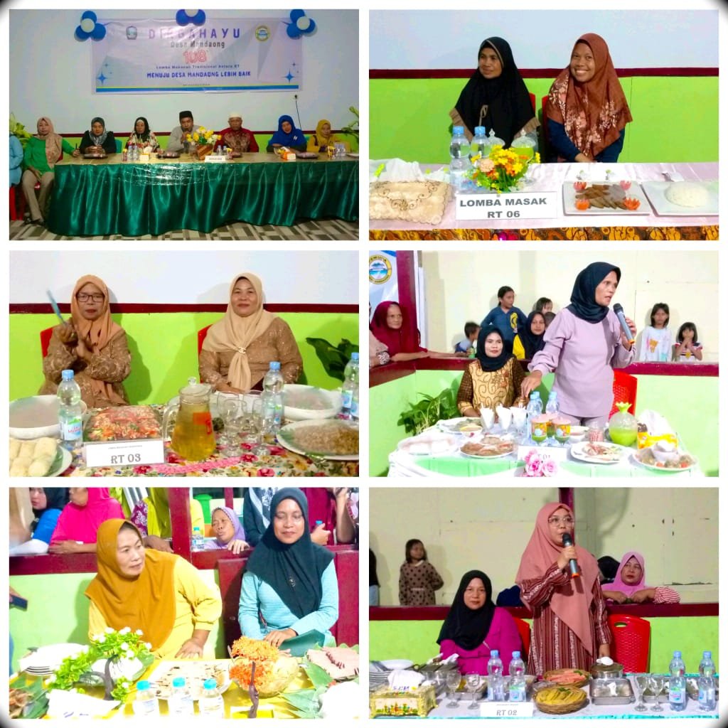 HUT Ke - 108 Desa Mandaong, Pemdes Mandaong Gelar Lomba Masak Makanan Tradisional