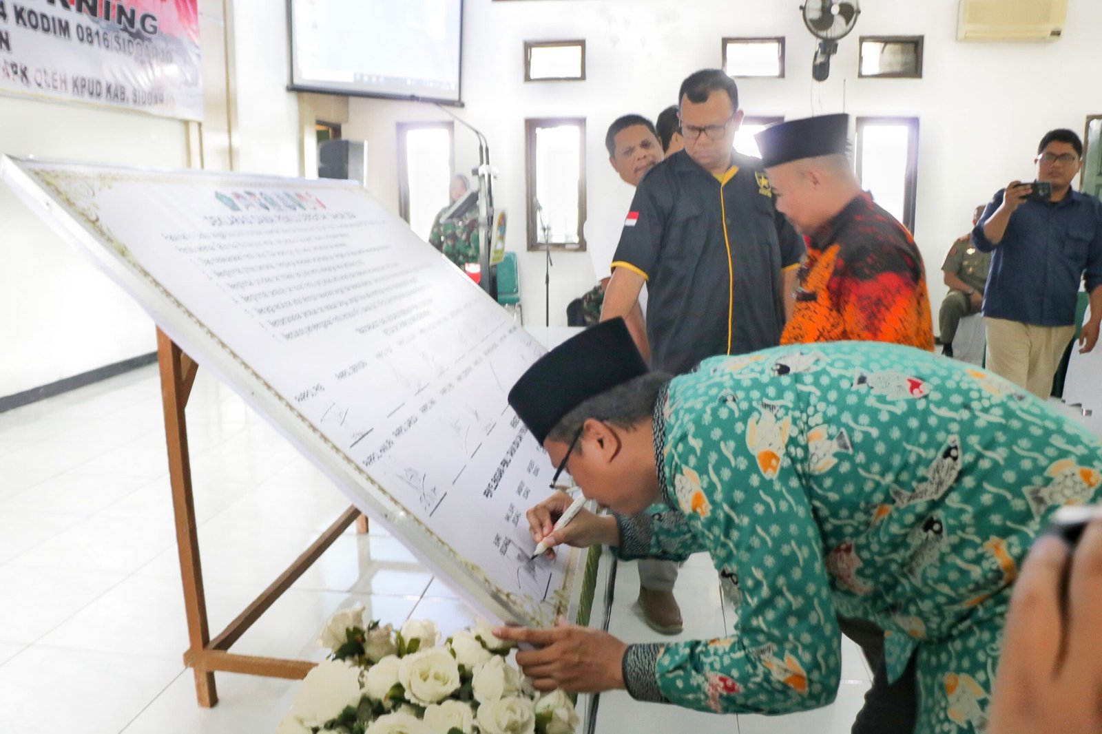 Deklarasi Pemilu Damai Tahun 2024 di Kodim 0816/Sidoarjo