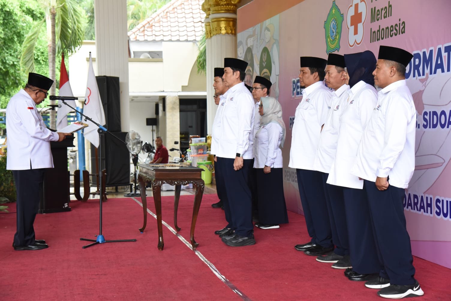 Ketua PMI Jatim Melantik Wabup Sidoarjo Sebagai Dewan Kehormatan PMI Sidoarjo