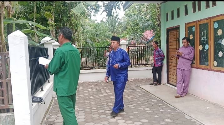 Camat Maro Sebo Ulu Monitoring Bangunan Fisik Dana Desa 2023 Di Desa Sungai Ruan Ilir