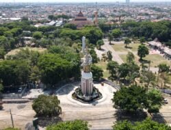 Gus Muhdlor Bangun Air Mancur dan Taman Bermain di Alun-alun Sidoarjo, Progres Revitalisasi Capai 58 Persen
