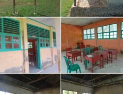 Keselamatan Puluhan Siswa-siswi Ikuti Proses Belajar Di SDN 130 Halsel Terancam