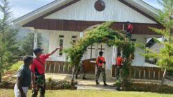 HUT ke-60, Satgas Pamrahwan Yonif 721/Makkasau Karya Bakti