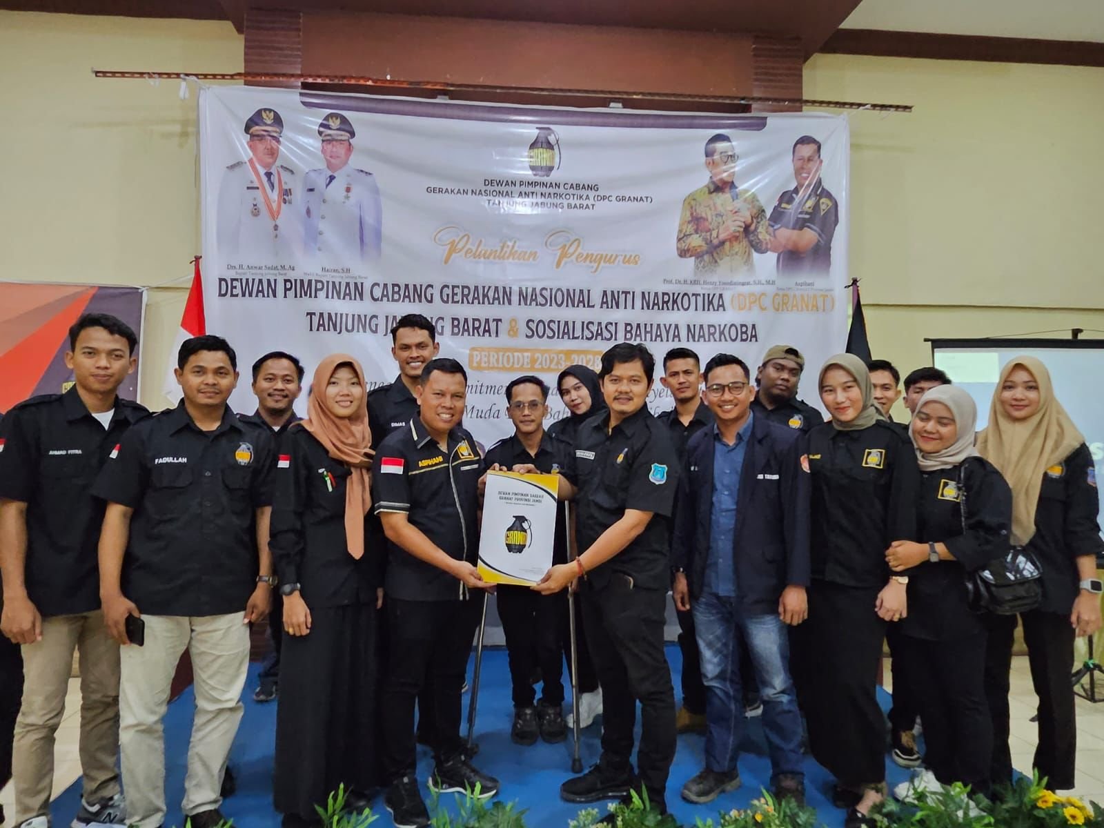 Dilantik Sebagai Ketua DPC GRANAT Tanjabbar, Syufrayogi Syaiful :Tegaskan Komitmen Berantas Peredaran Narkoba