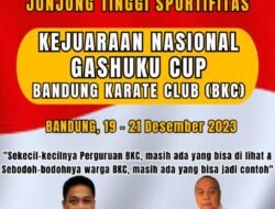 BKC Lampung Kirim Atlit Karate Mengikuti Kejurnas Dan Gashuku Nasional BKC Ke-50 Tahun 2023