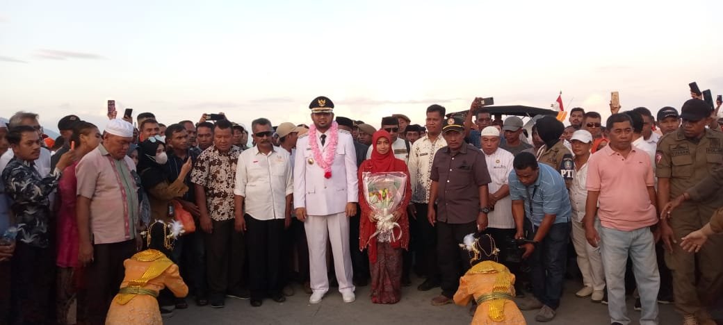 Masyarakat Halmahera Selatan Jemput Bupati Hasan Ali Basam Kasuba