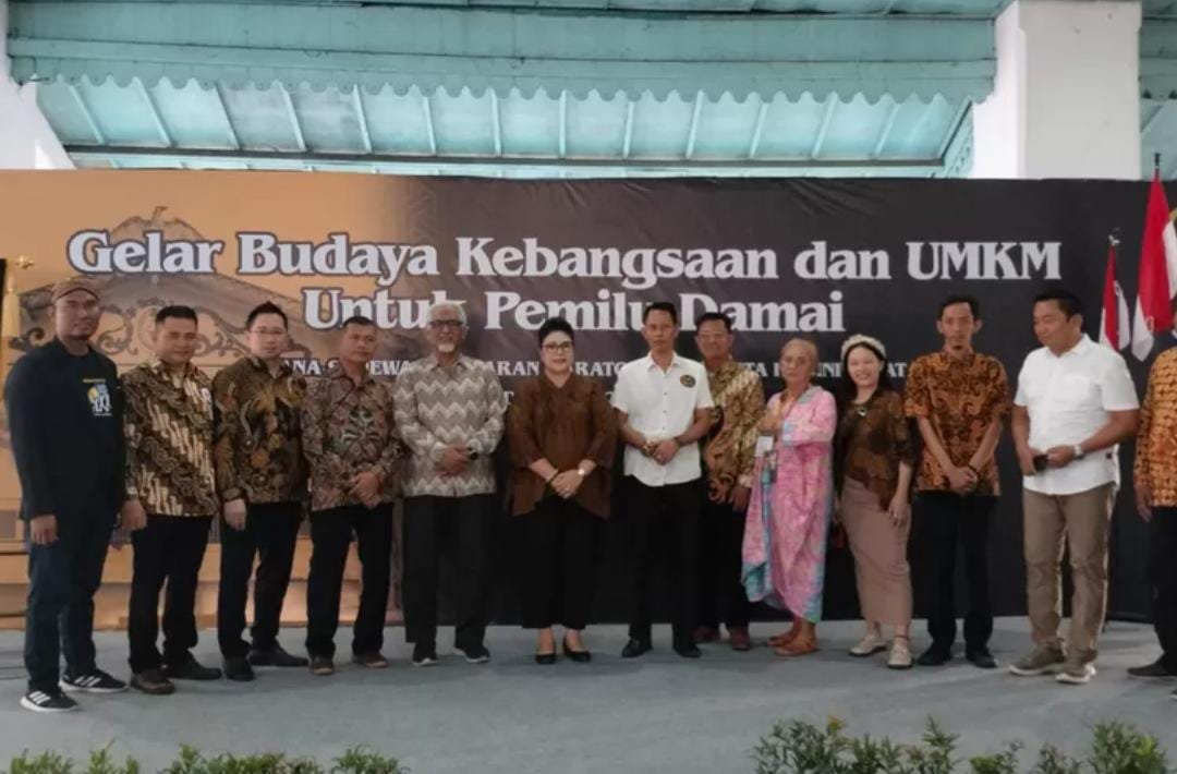 Kegiatan Gelar Budaya Kebangsaan dan UMKM yang diadakan di Sasana Sewaka Keraton Solo, Jumat (15/12/2023).