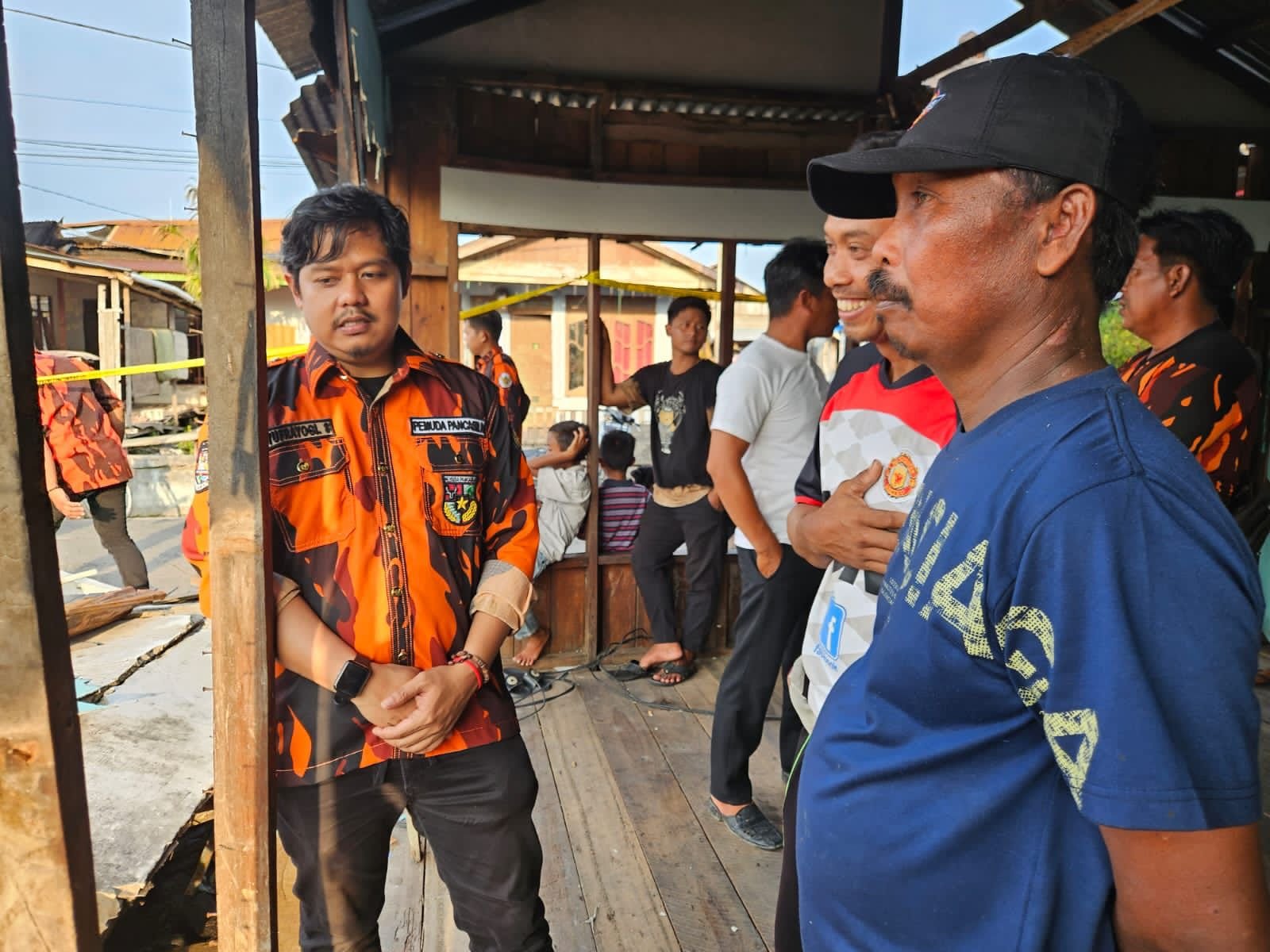 Gercep MPC PP Tanjabbbar Berikan Bantuan Kepada korban kebakaran Jalan Bahari Ujung  Kampung Nelayan ,Ini Kata Syufrayogi Syaiful