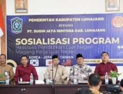 PT Sugih Jaya Sentosa Bersama Disnaker Lumajang Sosialisasikan Program Beasiswa ke Jepang, Taiwan dan Korsel