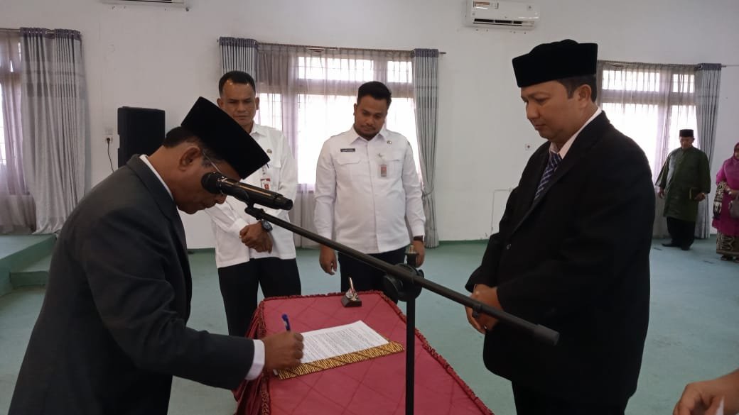 Pj Bupati Aceh Timur Lantik 3 Pejabat Tinggi Pratama