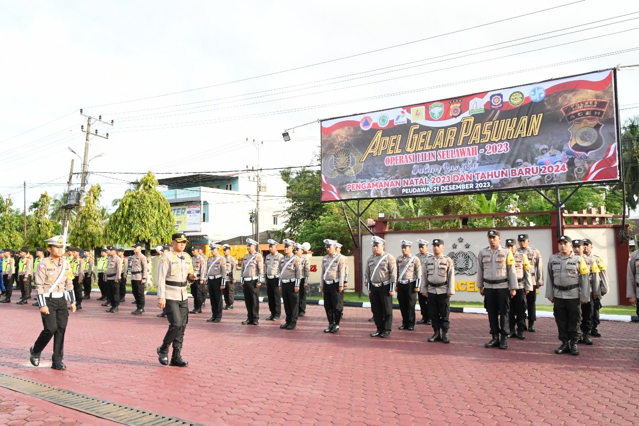 Gelar Operasi Lilin Seulawah 2023, Polres Aceh Timur Siap Amankan Nataru