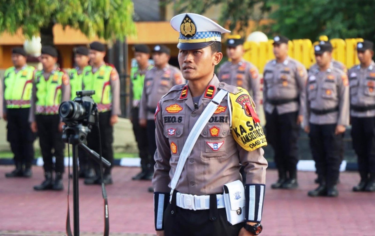 Pastikan Pelayaan Nataru Berjalan Baik, Dirlantas Polda Aceh Cek Pos Pengamanan Operasi Lilin Seulawah 2023 Polres Aceh Timur