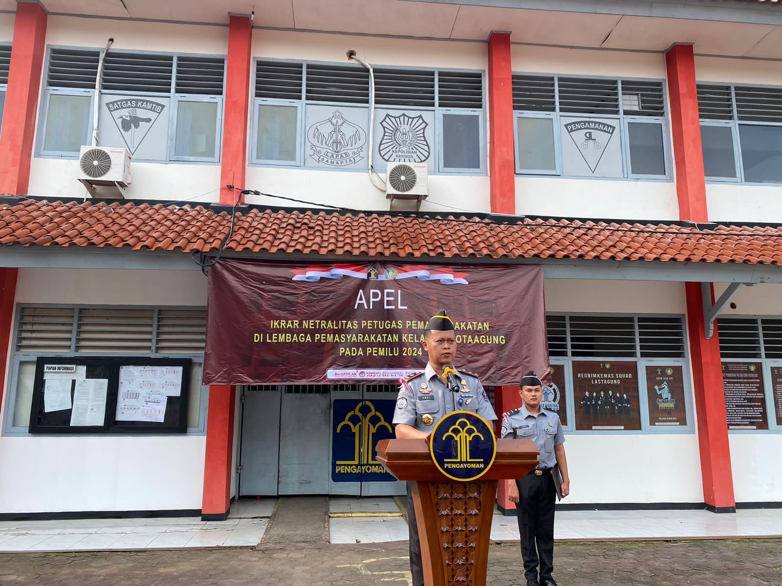 Lapas KotaAgung Teken Ikrar Untuk Netralitas Pegawai Pada Pemilu 2024
