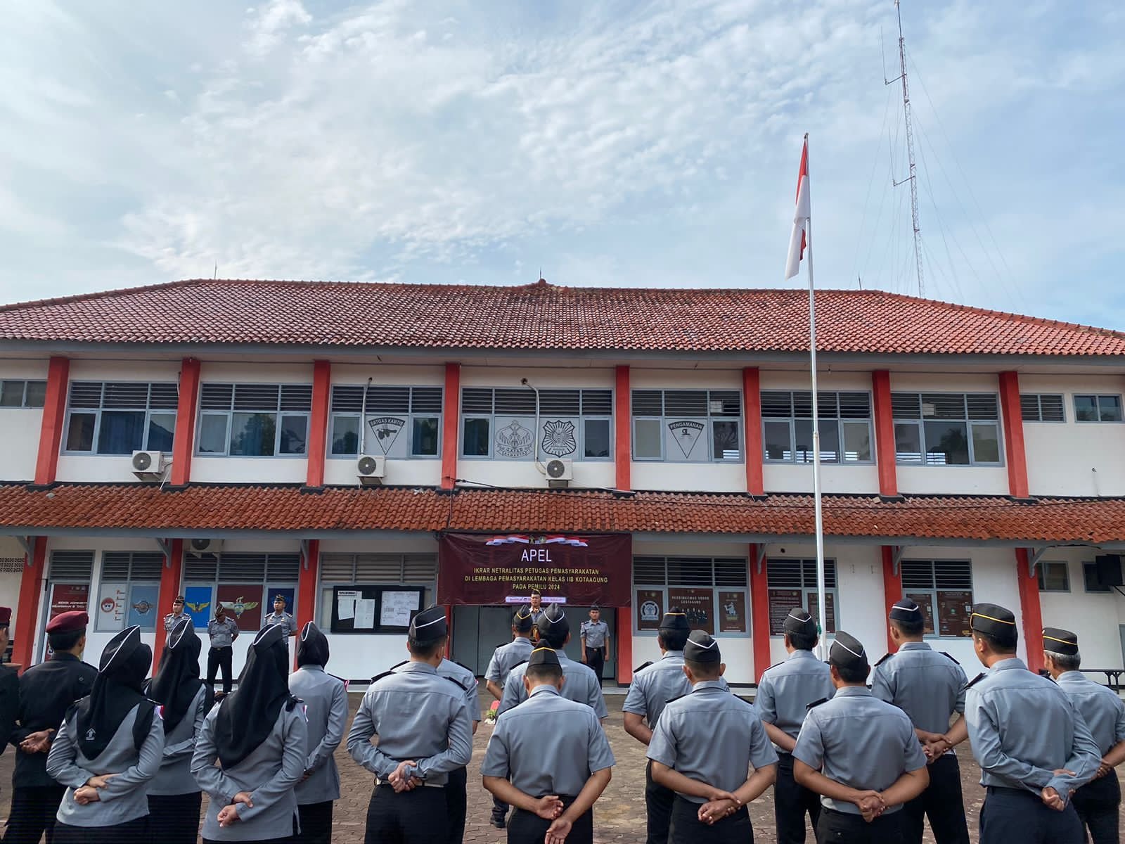 Lapas KotaAgung Teken Ikrar Untuk Netralitas Pegawai Pada Pemilu 2024