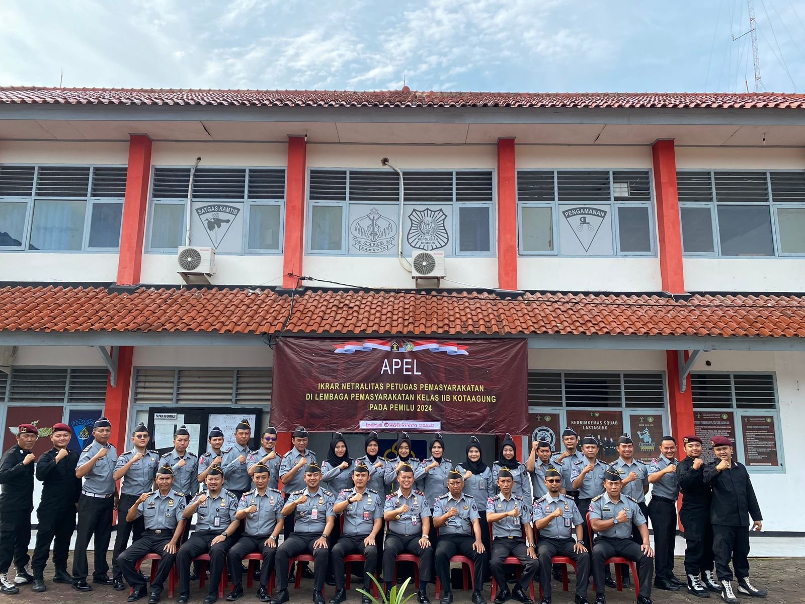 Lapas KotaAgung Teken Ikrar Untuk Netralitas Pegawai Pada Pemilu 2024