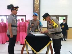 Kapolres Lamtim Pimpin Sertijab Kabag Sdm Dan Kapolsek Waway Karya