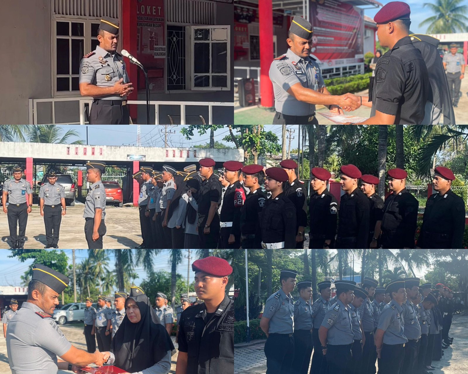 Semangat Awal Tahun Baru 2024, Kalapas Irhamuddin Pimpin Apel Pagi Perdana Lapas Idi