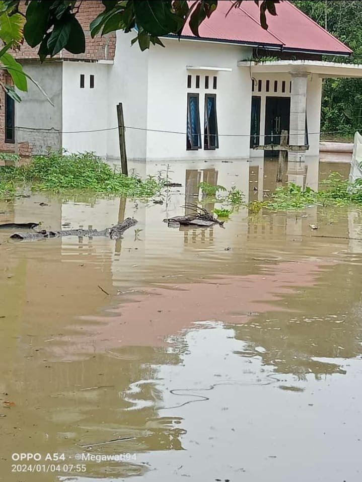 Hampir Sepekan Banjir Melanda Tebo Ulu, Solidaritas Persatuan Dusun 6 di Pertanyakan