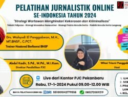 Pendaftaran Dibuka Untuk Umum, PJC Akan Laksanakan Pelatihan Jurnalistik Online Se-Indonesia