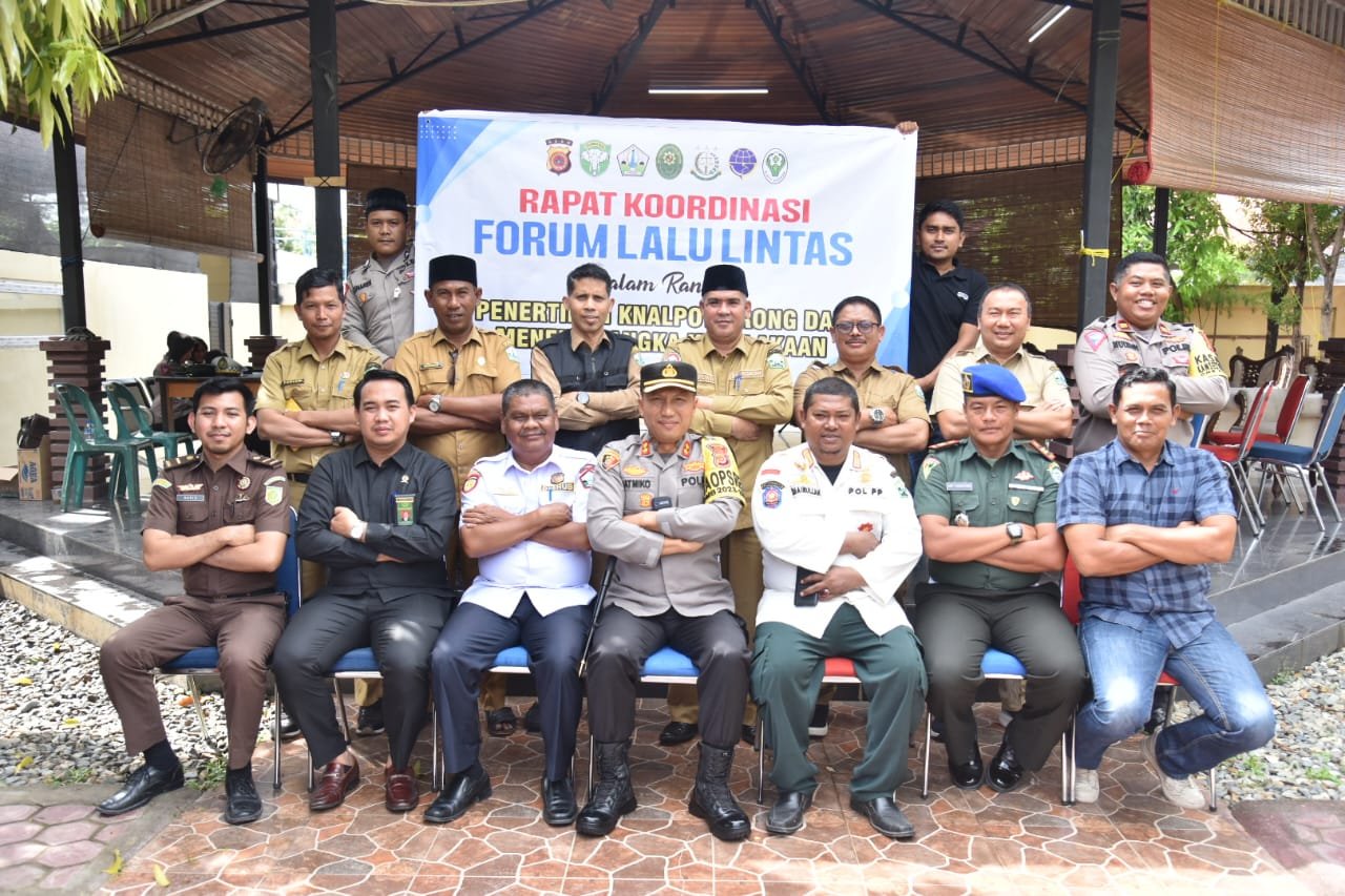 Rapat koordinasi Forum Lalulintas Dalam Rangka Penertiban Knalpot Brong Dan Menekan Angka Kecelakaan