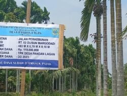 Gunakan Dana Desa, Kondisi Jalan Pertanian Semakin Memprihatinkan, Ketua Umum Dewan Pimpinan Pusat LSM IKBJM Akan Lapor ke APH