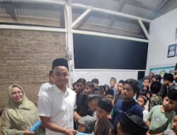Caleg DPR-RI Ridhwan Ariffalah Rusli Bintang Mempererat Silaturahmi dengan Warga Peunaron dan Memberikan Santunan Anak Yatim di Aceh Timur
