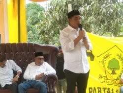 Caleg DPR RI Dari Partai Golkar ILham Pangestu Bersama Calon Legeslatif DPRA Dan DPRK Aceh Timur Silaturahmi Dengan Tim Serta Santunan Anak Yatim