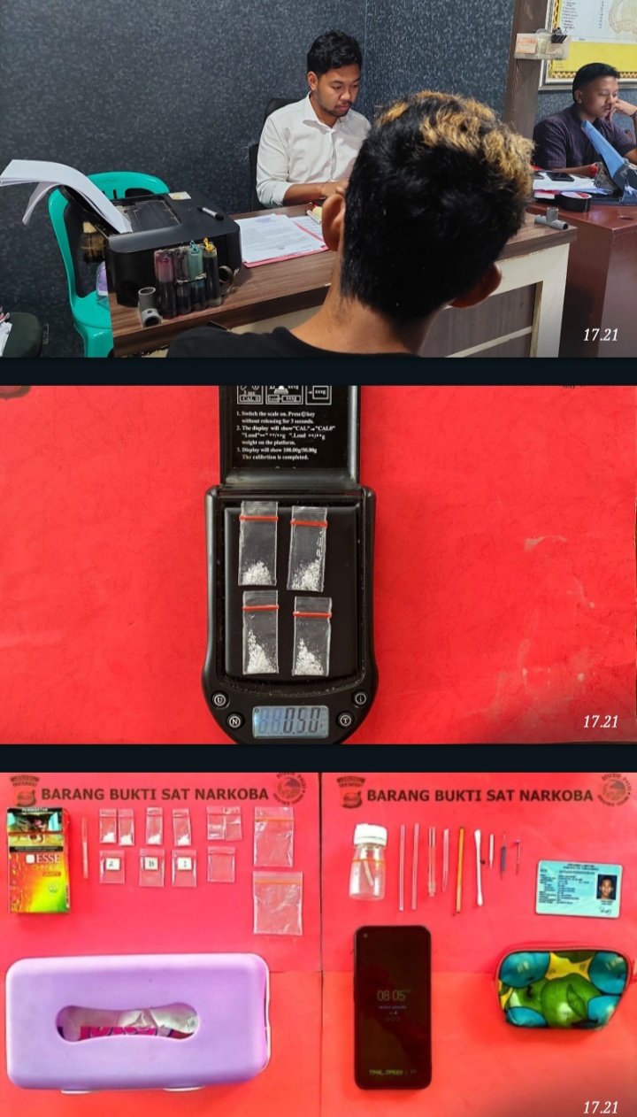 Satresnarkoba Polres Tanggamus Tangkap Pengedar Sabu dan Buru Satu Pelaku