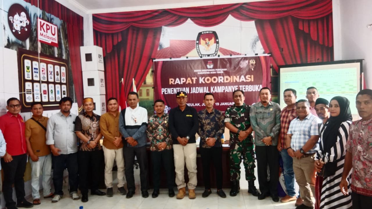 KIP Aceh Timur Tetapkan 9 Titik Lokasi Kampanye Terbuka, Catat Lokasinya!