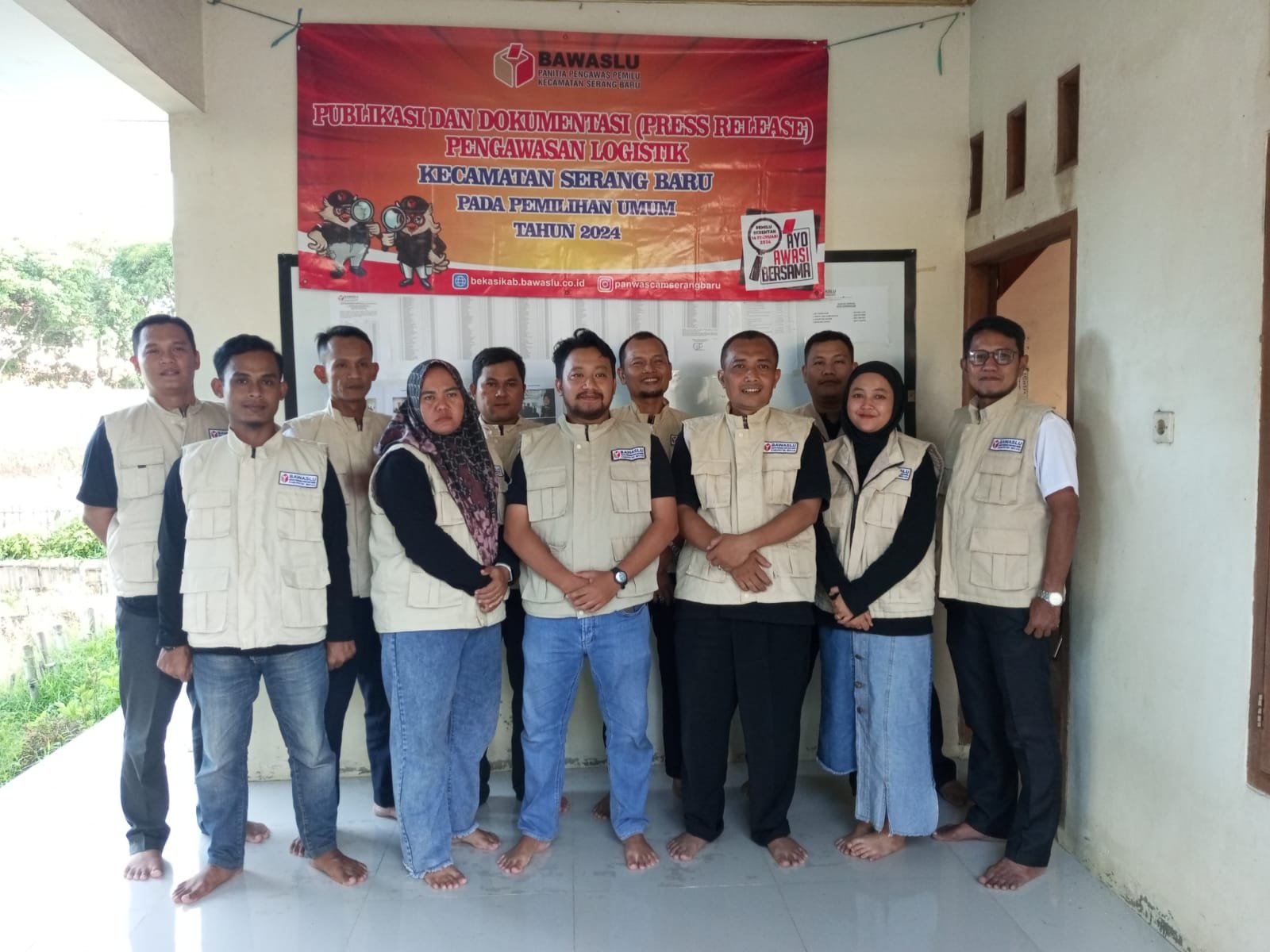 Panwaslu Serang Baru, Siap Mengawal Kampanye Terbuka dan Pesiapan Penerimaan Logistik Pemilu 2024