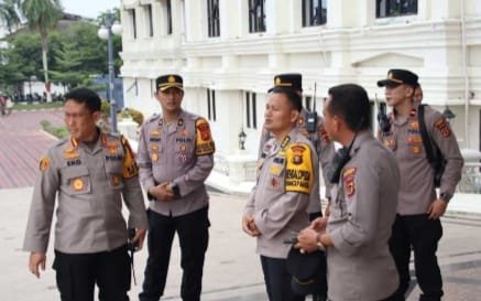 Kapolresta Jambi Pantau Demo Hari Ketiga Sopir Angkutan Batubara