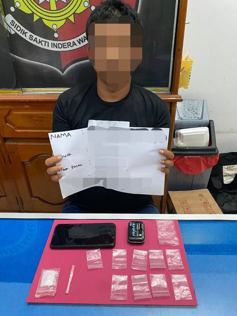 Terbukti Edarkan Narkoba, Warga Desa Sungai Alai,di Bekuk Satreskoba Polres Tebo