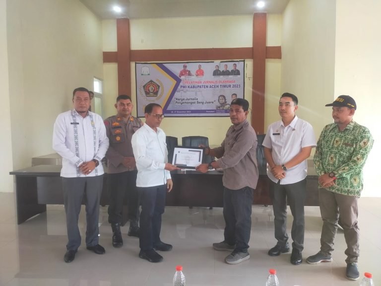 PWI Aceh Timur Menggelar Pelatihan Jurnalis Olahraga