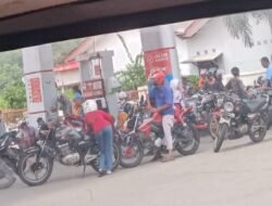 SPBU 24-333-129 Air Belo Kecamatan Mentok Diduga Layani Pengerit BBM Bersubsidi Jenis Pertalite Motor Bertangki Modif