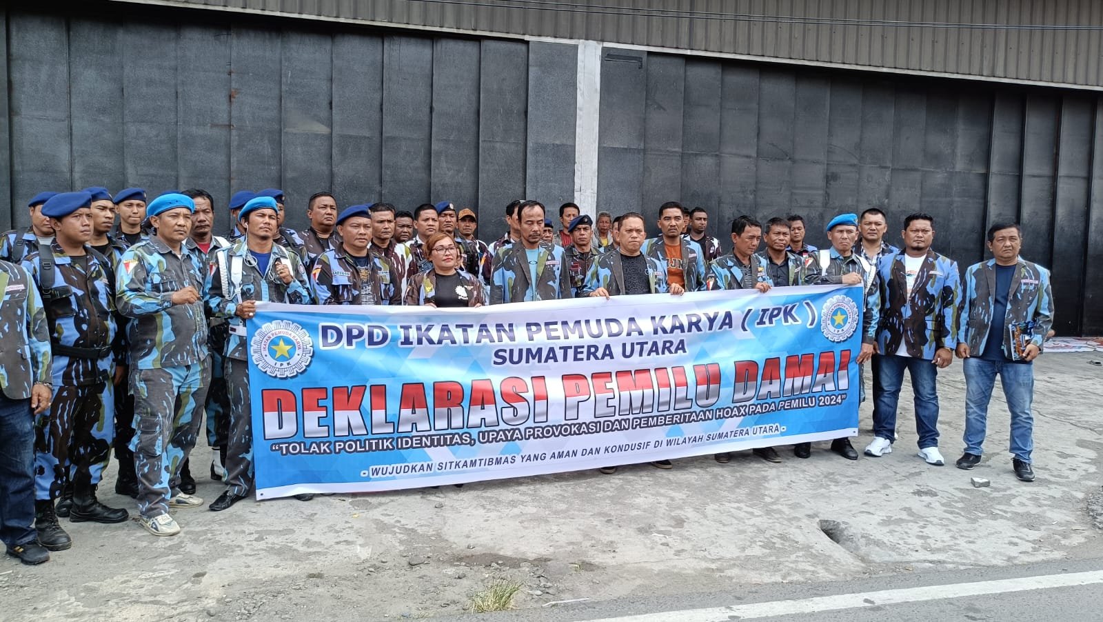 Satgas DPD IPK Sumut Gelar Deklarasi Pemilu Damai 2024 Menjaga Kamtibmas