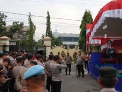 Polres Pamekasan Gelar Simulasi Pengamanan di TPS Antisipasi Gangguan Pemungutan Suara