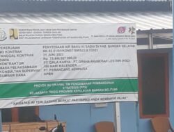 Sudah Ada Retakan, Pembangunan Penyediaan Air Baku Tukak Sadai Diduga dalam Pengerjaannya Asal-asalan