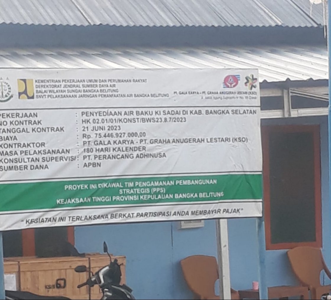 Sudah Ada Retakan, Pembangunan Penyediaan Air Baku Tukak Dadai Diduga dalam Pengerjaannya Asal-asalan