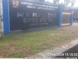 Saat di Konfirmasi Mengenai Air Baku Tukak Sadai Pihak Kementerian Pekerjaan Umum Balai Wilayah Sungai Bungkam Dengan Beralaskan DL
