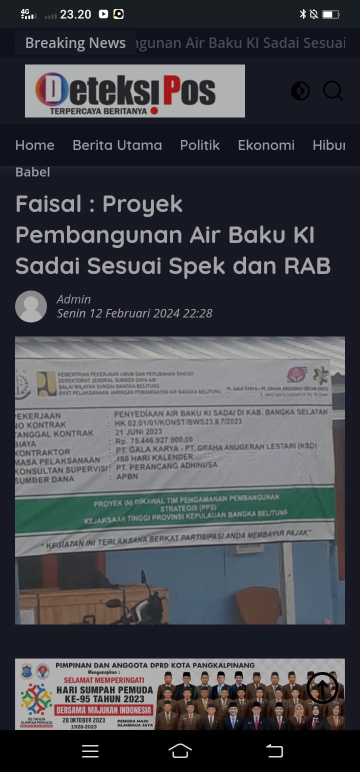 Wow Dengan Hebohnya Pemberitaan Air Baku Tukak Sadai 2 Media Mengambil Foto Dari Hak Cipta Orang Lain