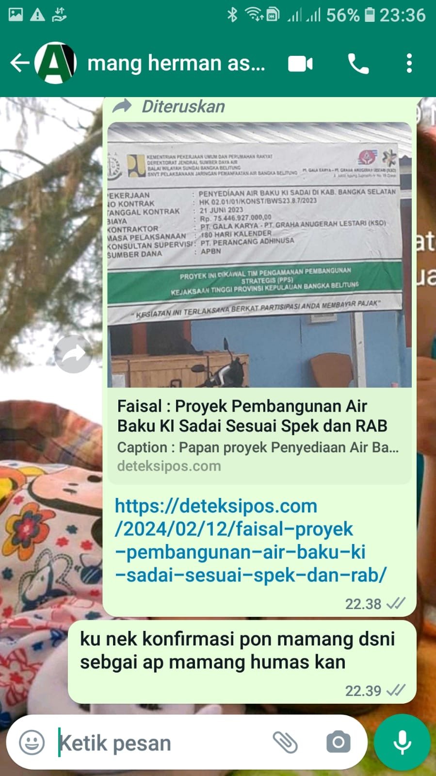 Wow Dengan Hebohnya Pemberitaan Air Baku Tukak Sadai 2 Media Mengambil Foto Dari Hak Cipta Orang Lain