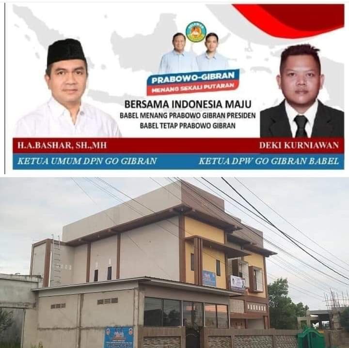 Menangkan Prabowo Gibran Satu Putaran Dikandang Banteng, Tim Relawan Go Gibran Babel Ucapkan Terimakasih Kepada TKN 02