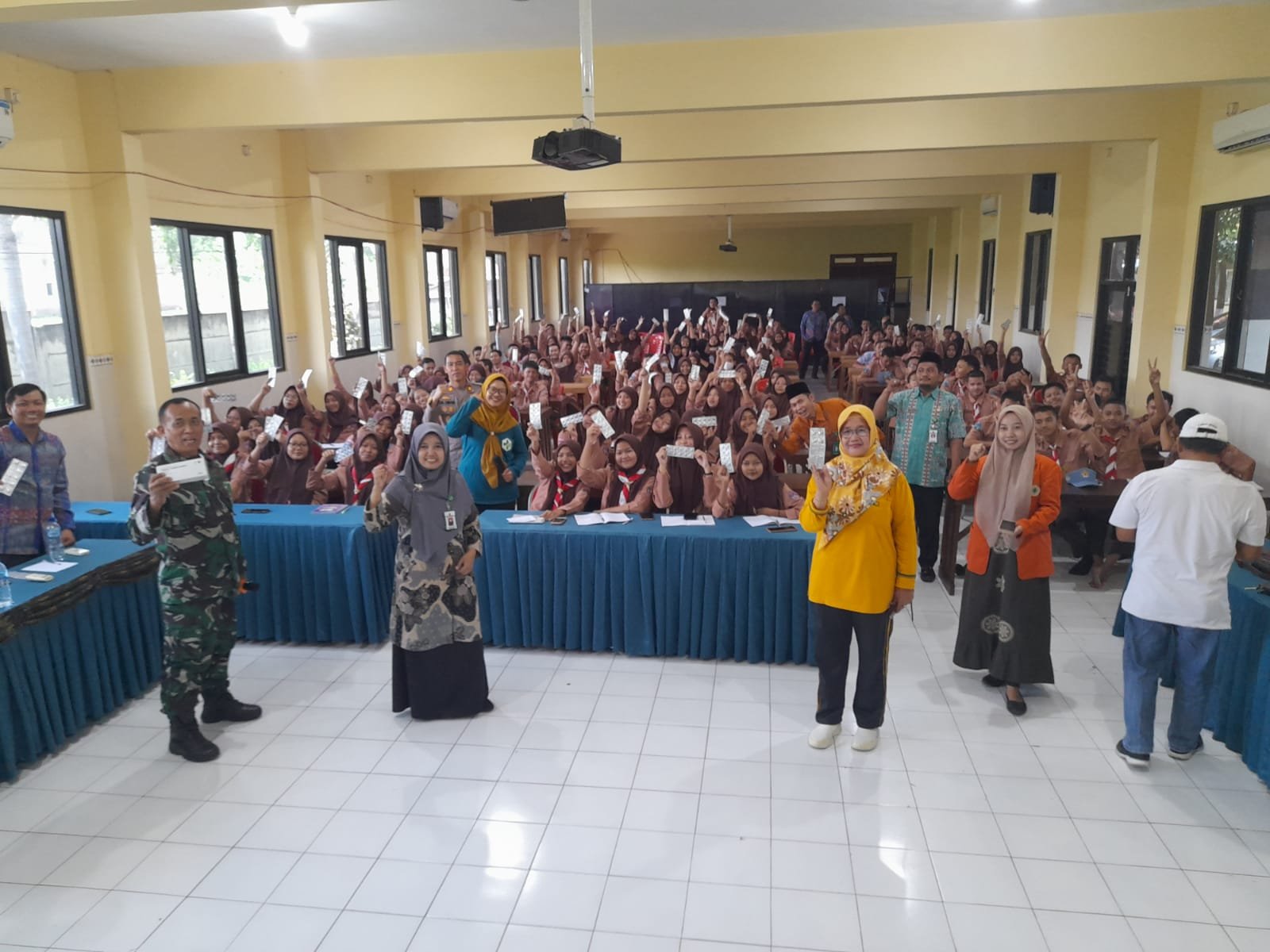 Cegah Kenakalan Remaja dan Akibat Stunting, Polsek Dlanggu Bersama Forkopimcam Gelar Graha Penting