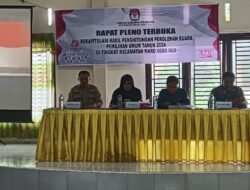 Rapat Pleno Hasil Suara Pemilu di Kecamatan Maro Sebo Ulu Dimulai