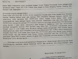 Laporan Dugaan Pemalsuan Tanda Tangan Jalan Ditempat,Pelapor Kecewa Kinerja Polres Batanghari