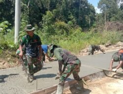 Bentuk Dukungan Warga, Satu Unit Mobil PickUp Milik Petinggi Kelian Jadi Operasional TMMD ke 119